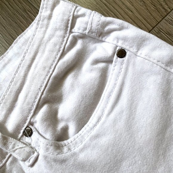 Womens White Straight Leg Jeans - Picture 5 of 10